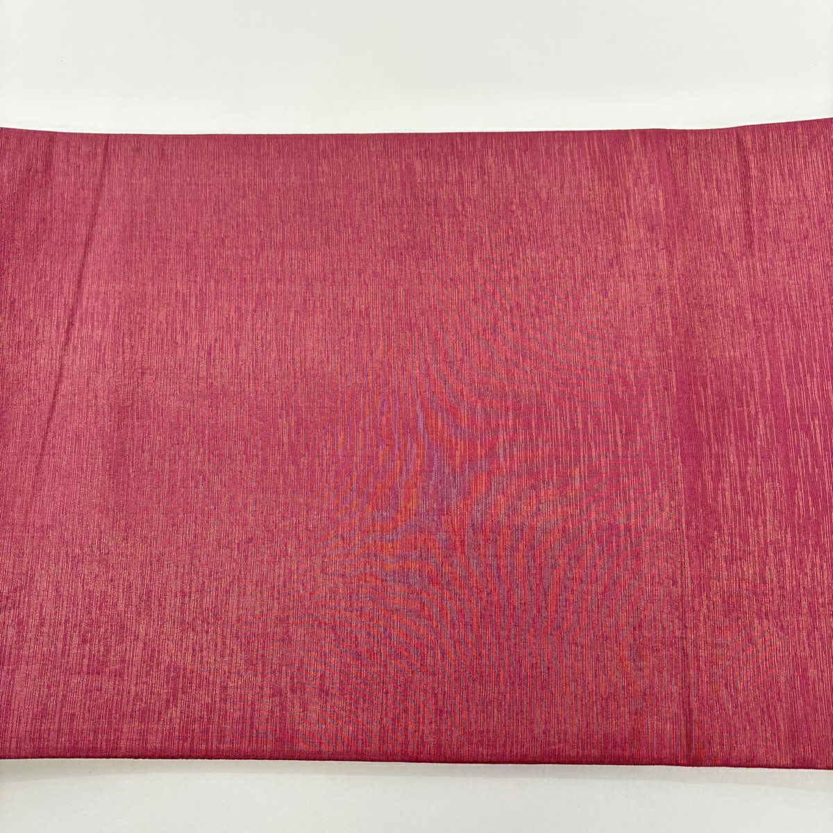 【美品】 袋帶 秀品級 幾何圖案 金絲 金金箔 紅紫 全通 純蠶絲