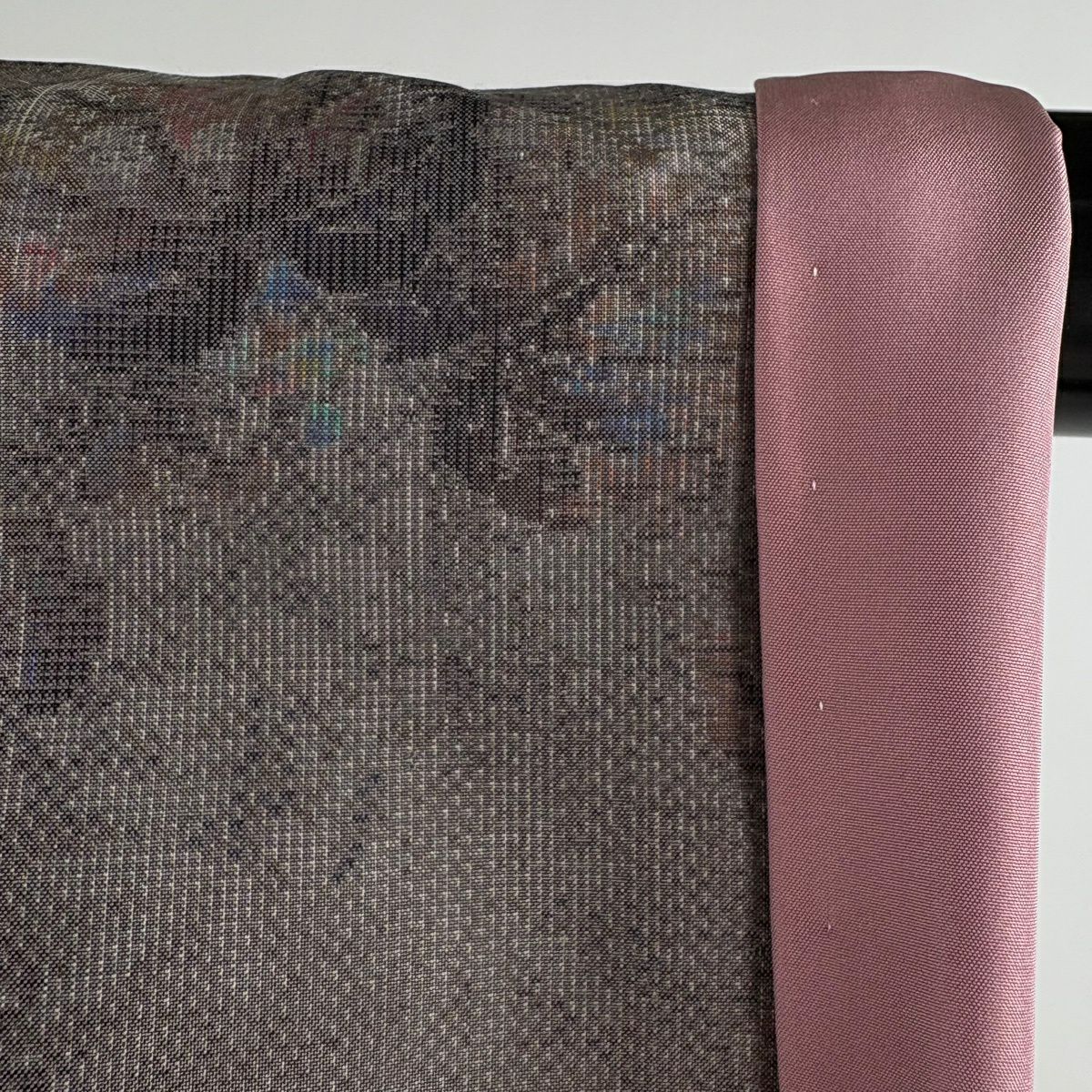 【美品】 大島紬織 身長155cm 袖長62cm S 雙層 都喜ヱ門 證書已備 葉與實 灰茶 純蠶絲 逸品級