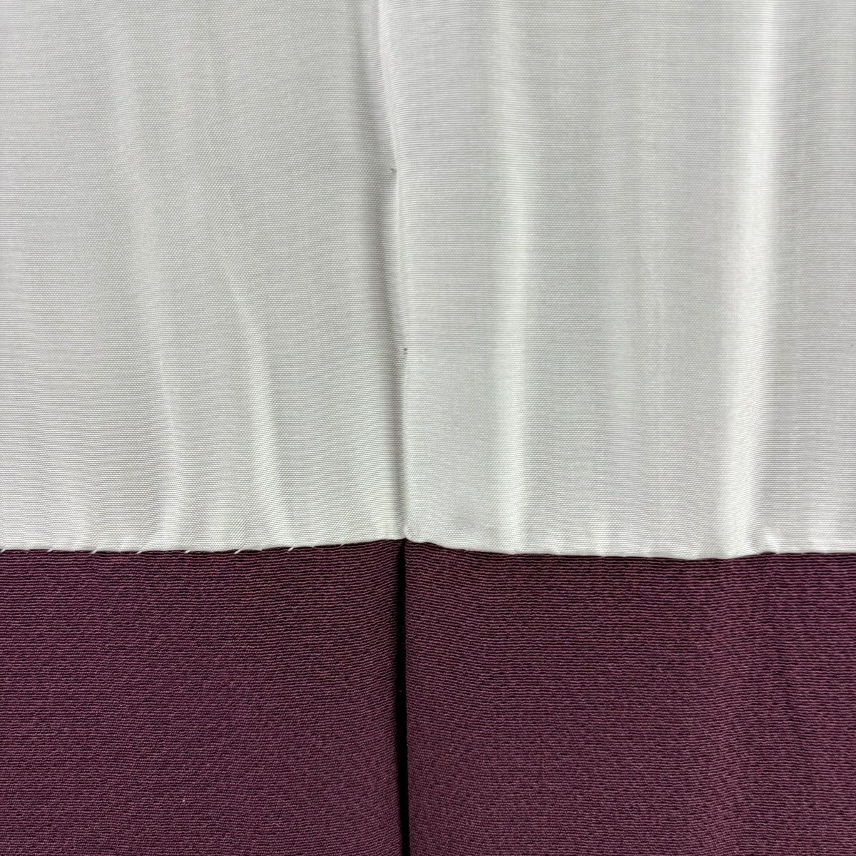 訪問服 身長167.5cm 袖長67.5cm L 雙層 大和 菊花 草花紋 金糸 刺繡 紫 純蠶絲 逸品級
