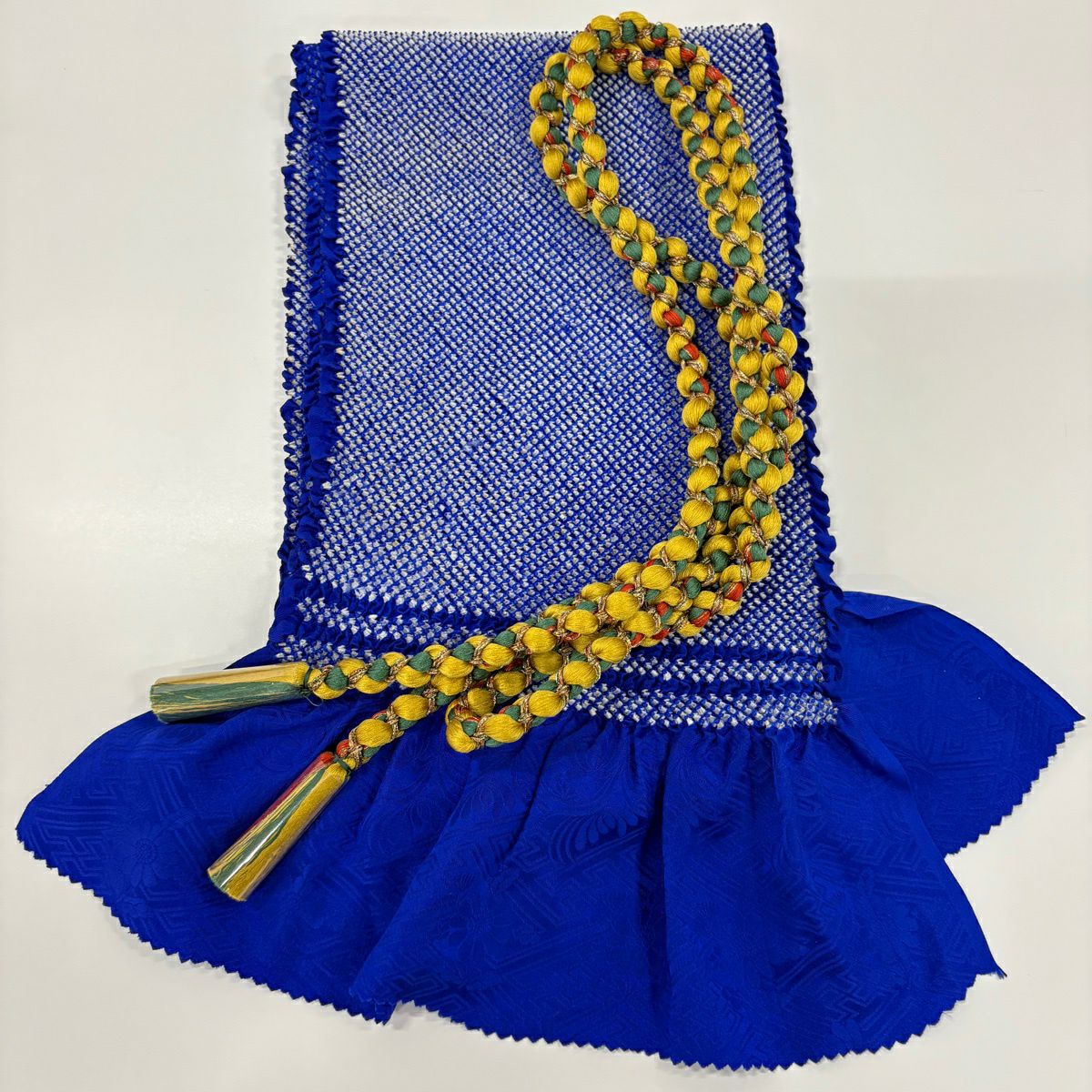 【美品】振袖禮服 身長164.5cm 袖長67cm M 雙層 袋帶全套 松樹 家屋 金銀彩 染分 えんじ 純蠶絲 秀品級