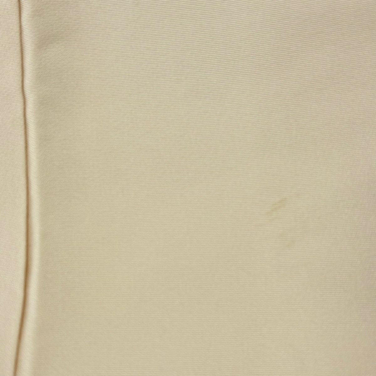 【美品】訪問服 身長165cm 袖長67cm M 雙層 松樹竹子梅花 和樂器 金糸刺繡 粉米色 純蠶絲 逸品級