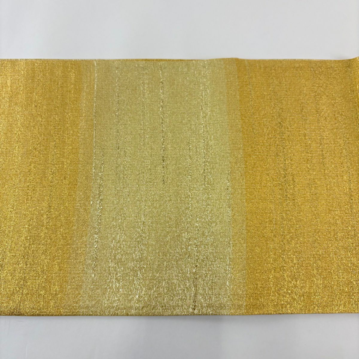 【美品】 袋帶 逸品級 桝屋高尾 有落款 關西仕立 零金綴錦 段霞紋 金金箔 金色 全通 純蠶絲