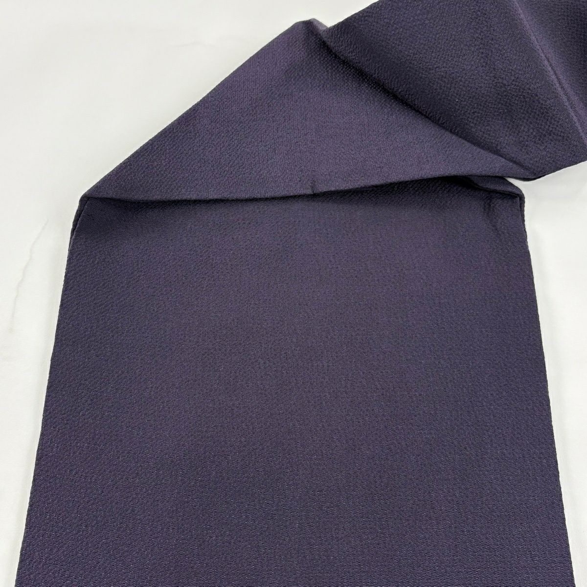 【美品】名古屋帶 逸品級 山霞 漸層 深紫 純蠶絲