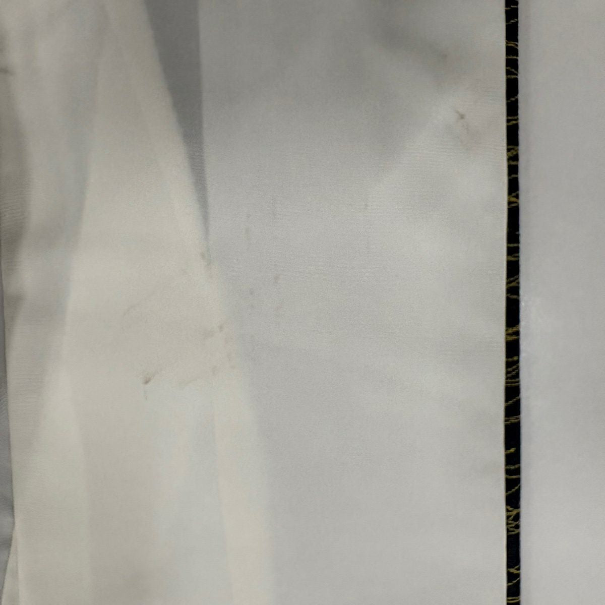 【美品】 小紋 身長161.5cm 袖長64cm M 雙層 松樹葉 深藍 純蠶絲 秀品級