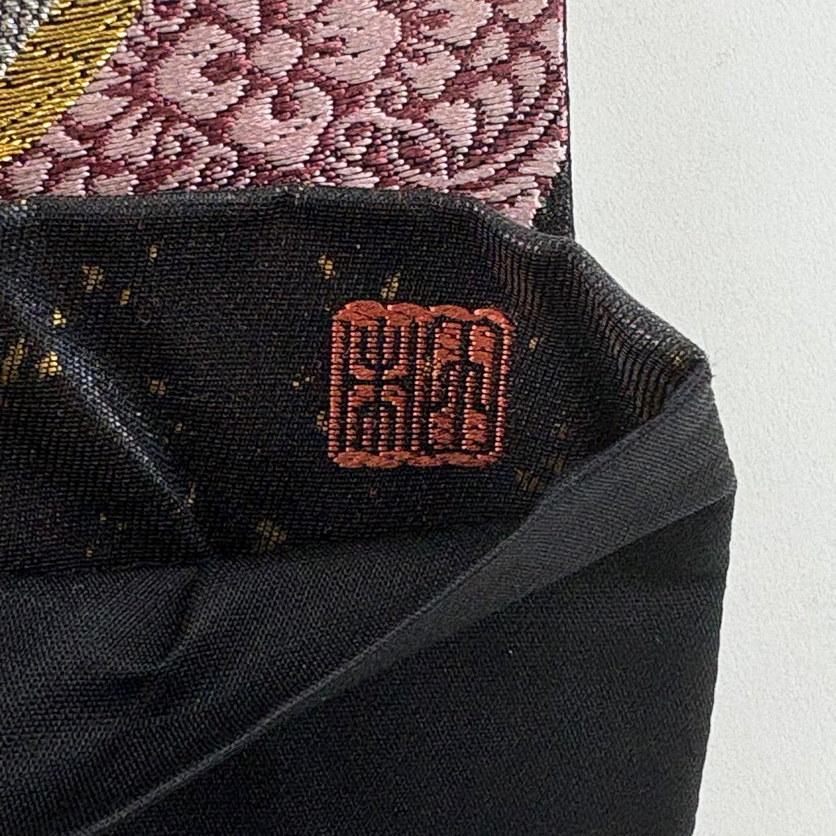 【美品】 袋帶 秀品級 有落款 夢はな舞 適合振袖禮服 梅花 波頭 金銀線 金金箔 銀色 六通 純蠶絲