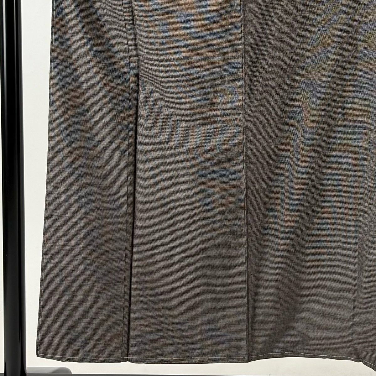 【美品】 大島紬織 身長153cm 袖長62cm S 雙層 純泥染 證書齊全 焦茶 金銀彩 正蠶絲 名品級