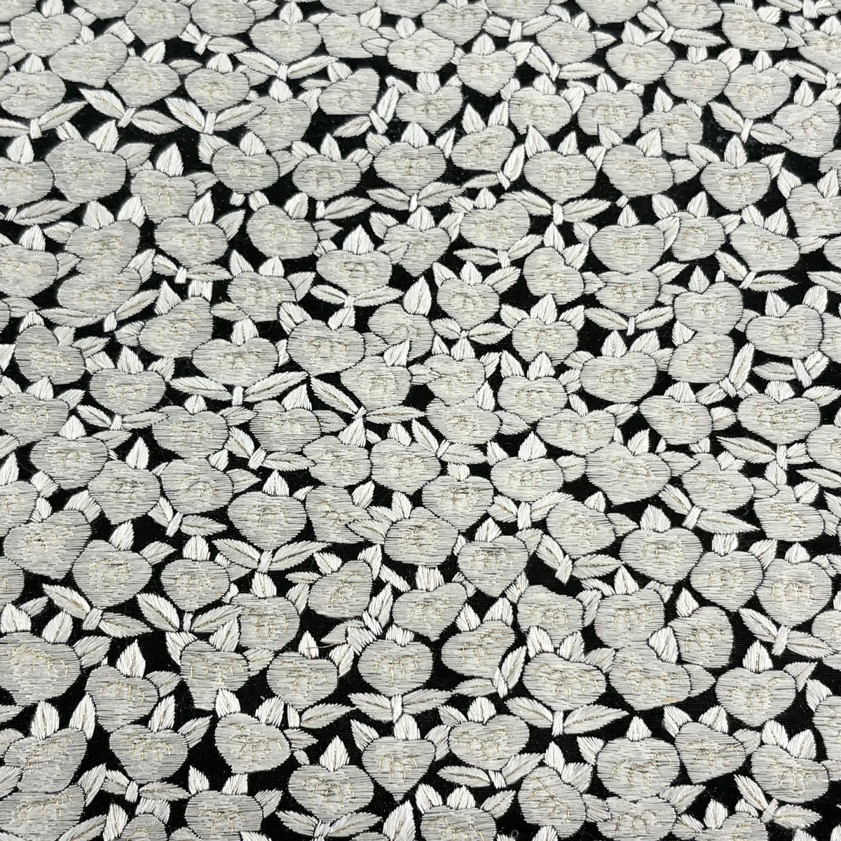 袋帶 逸品級 橘 金絲 刺繡 黑 お太鼓圖案 純蠶絲