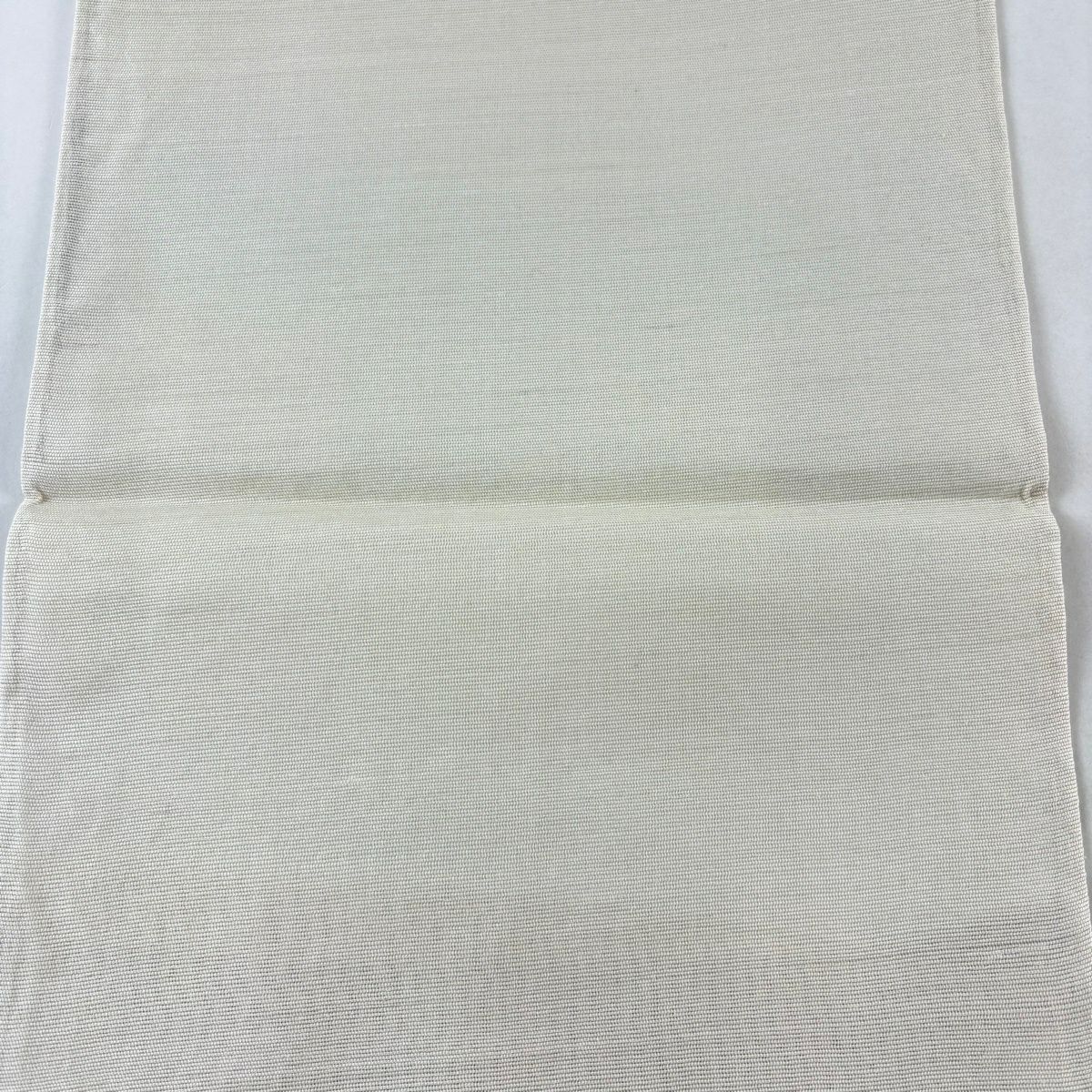【美品】 袋帶 名品級 條紋 幾何圖案 金銀絲 米色 大鼓圖案 純蠶絲