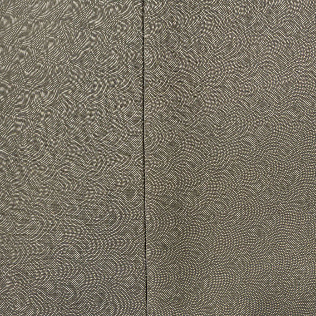 江戶小紋 身長160.5cm 袖長67.5cm L 雙層 落款あり 鮫 灰綠 純蠶絲 名品級