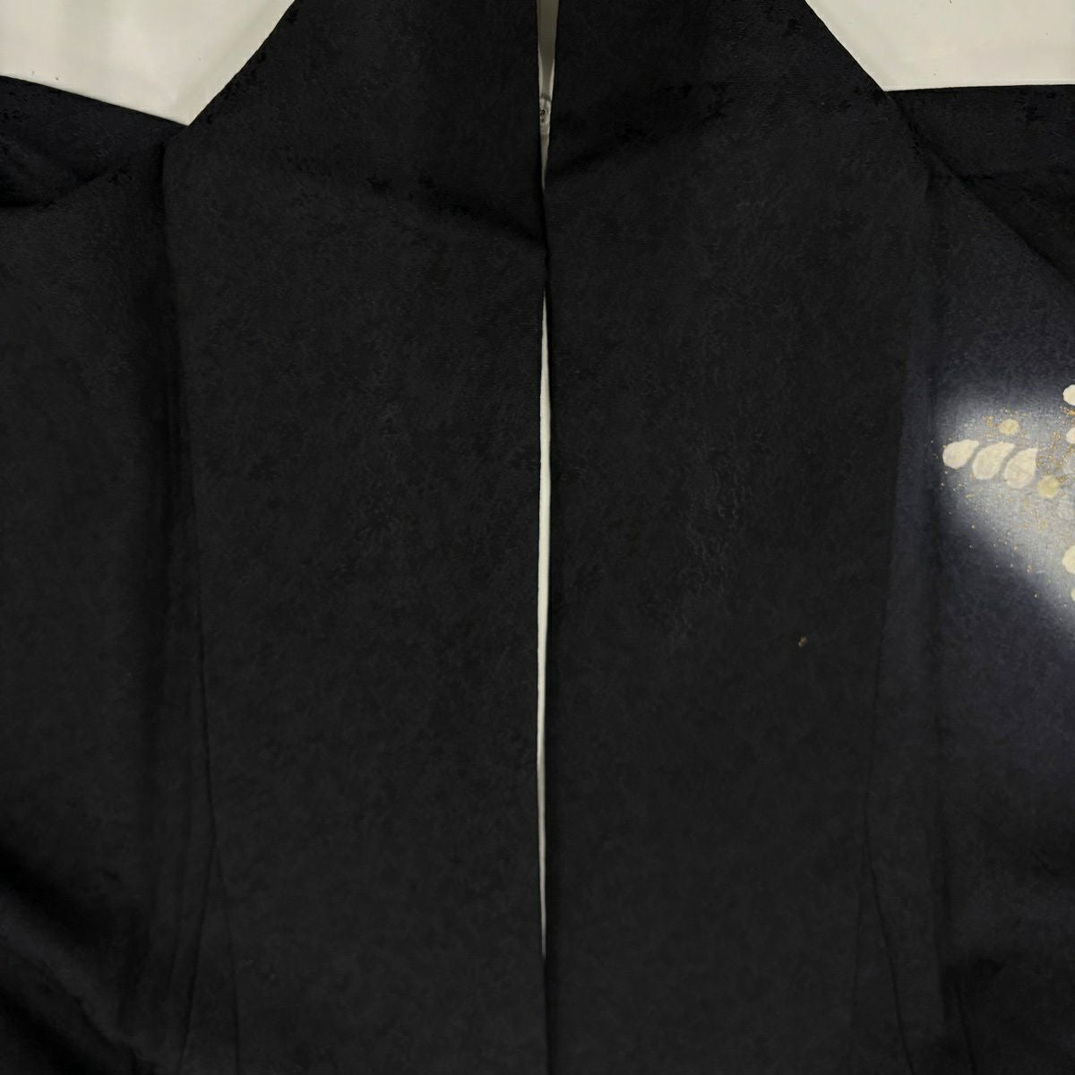 訪問服 身長160cm 袖長64cm M 雙層 辻花染 金彩裝飾 漸層 黑 純蠶絲 名品級