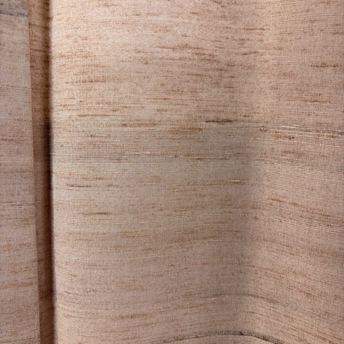 【美品】 紬織 身長158cm 袖長63.5cm S 雙層 野蠶絲 證書附帶 薄小豆 純蠶絲 逸品級
