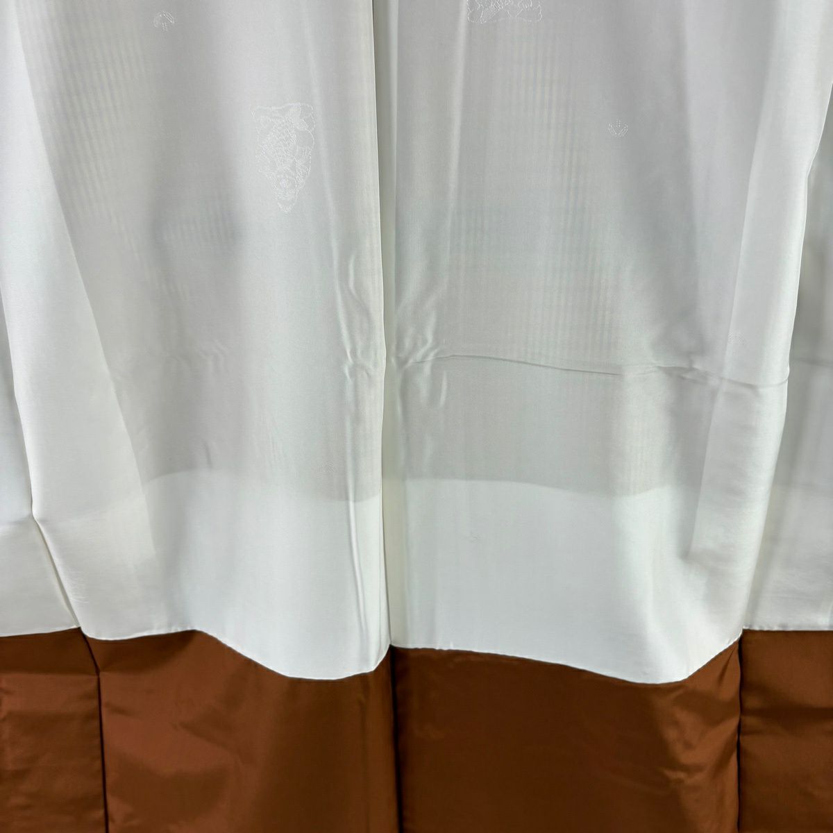 【美品】 紬織織 身長155.5cm 袖長62cm S 雙層 格子 芥末色 純蠶絲 逸品級