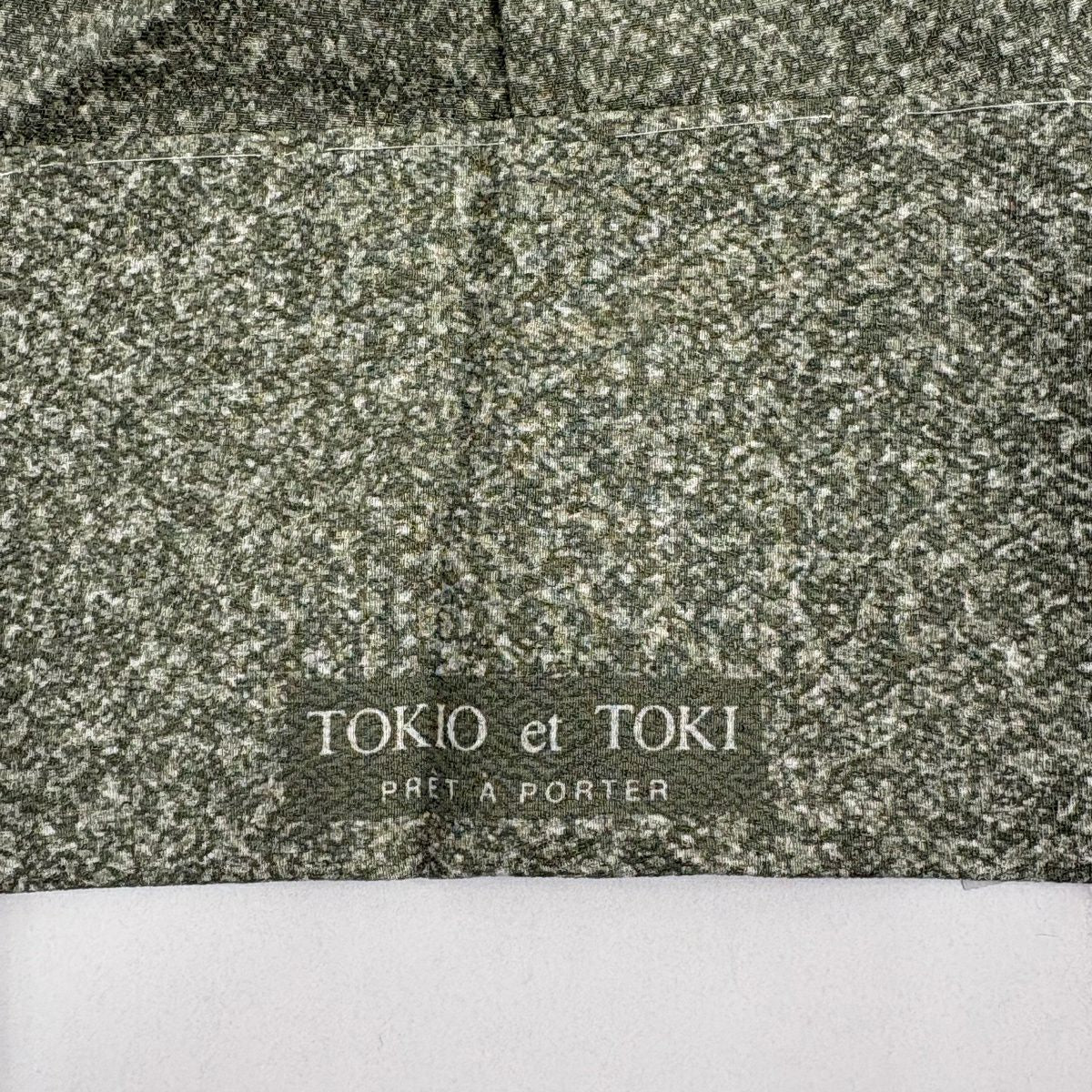 訪問服 身長164.5cm 袖長64cm M 雙層 TOKIOetTOKI 落款あり 鴛鴦 草花紋 金銀彩 灰綠 純蠶絲 逸品級