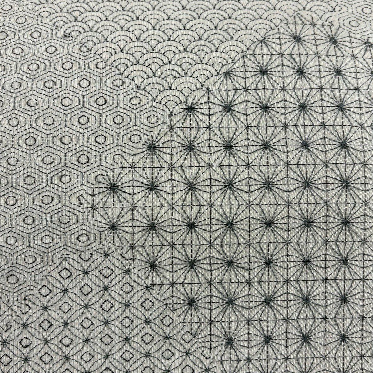 袋帶 逸品級 有職紋樣 青海波 刺繡 灰白 全通 純蠶絲