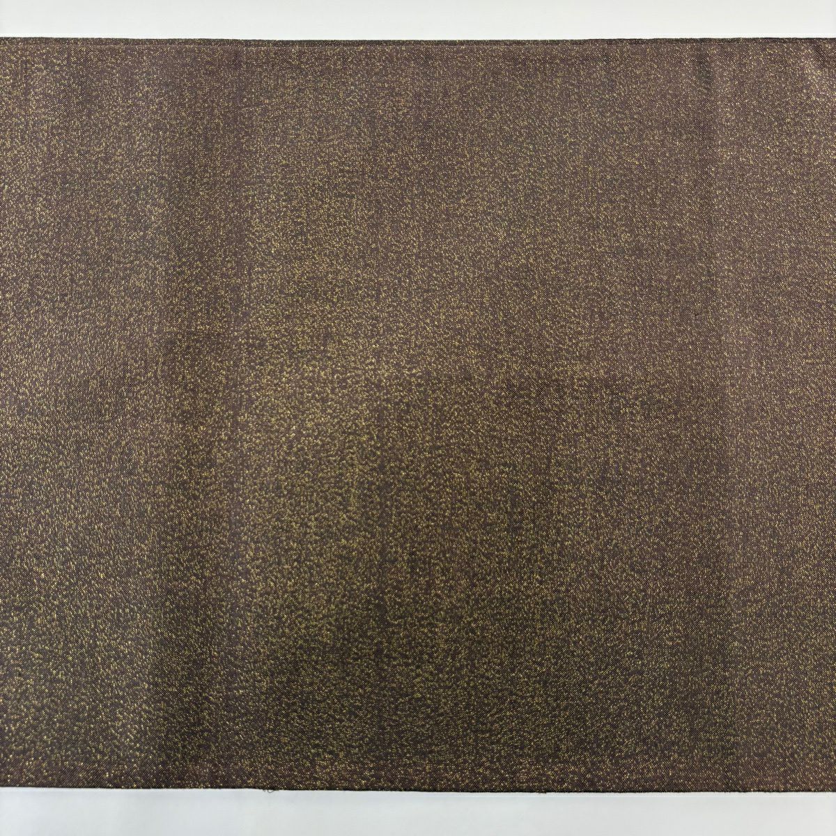 【美品】 袋帶 秀品級 菊花 雲文 金銀線 茶 お太鼓圖案 純蠶絲