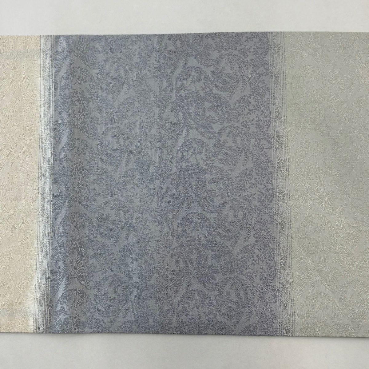 【美品】 袋帶 名品級 斜紋 金金箔 深藍色 全通 純蠶絲