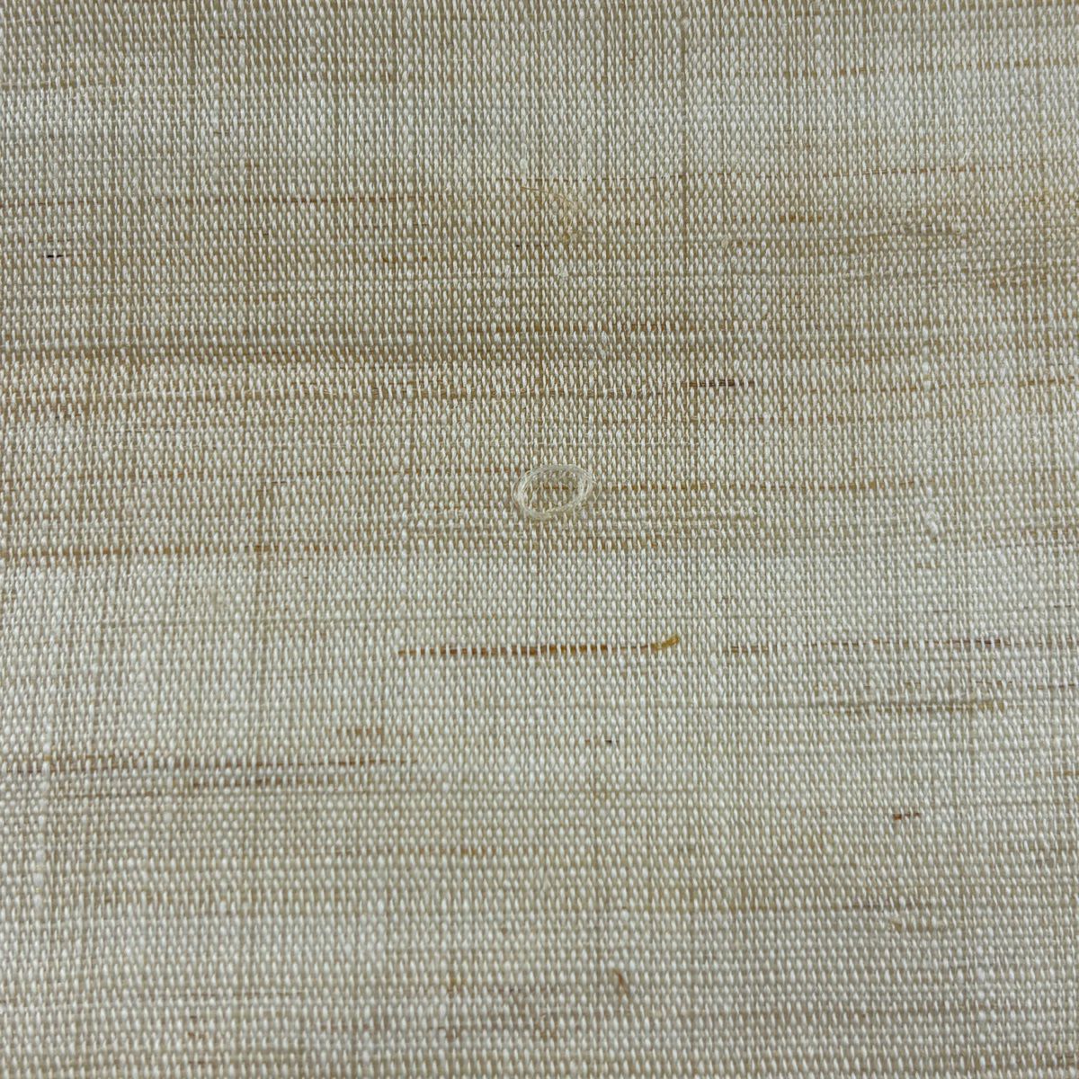 名古屋帶 秀品級 附落款 夏帶 紫陽花 米色 麻