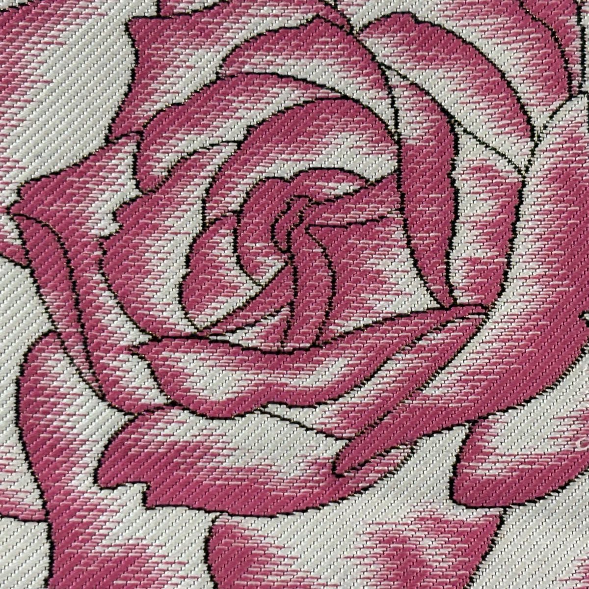 【美品】 袋帶 秀品級 薔薇花 金金箔 紫 六通 純蠶絲