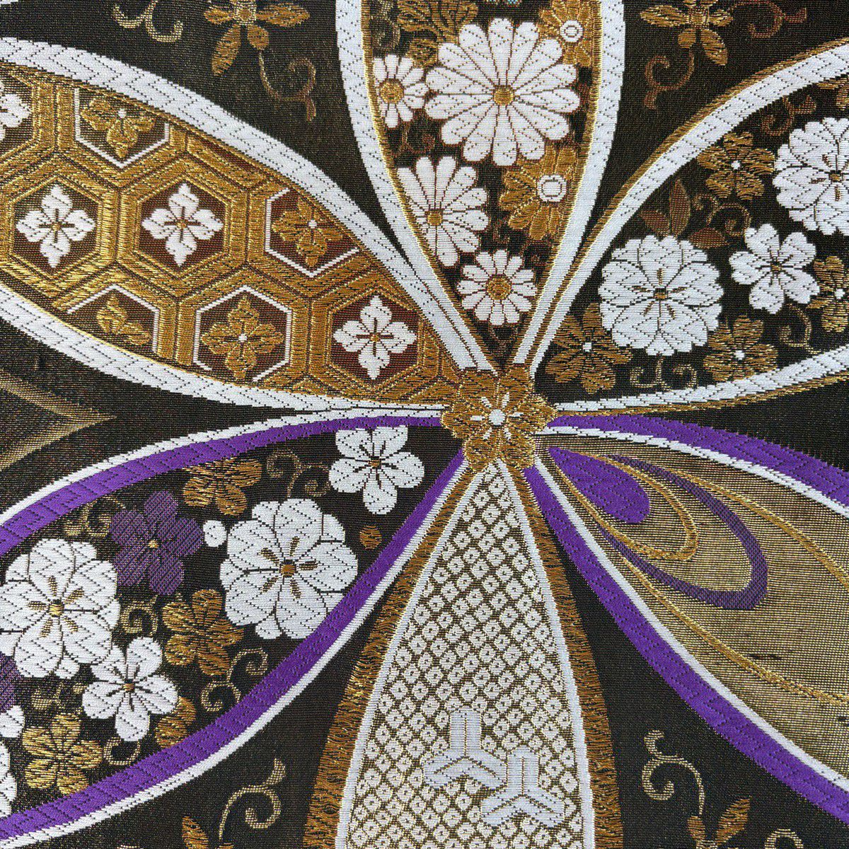 振袖禮服 身長161.5cm 袖長67.5cm L 雙層 袋帶全套 組紐 金金箔散佈 刺繡 金通 紅 純蠶絲 優品級