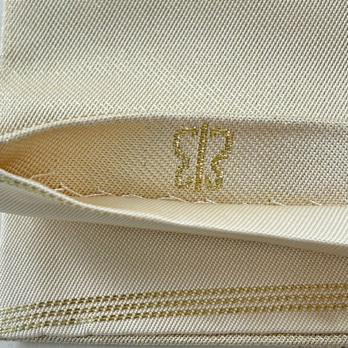 袋帶 秀品級 川島織物 落款あり 關西仕立 雜花 金銀彩 刺繡 金色 六通 純蠶絲
