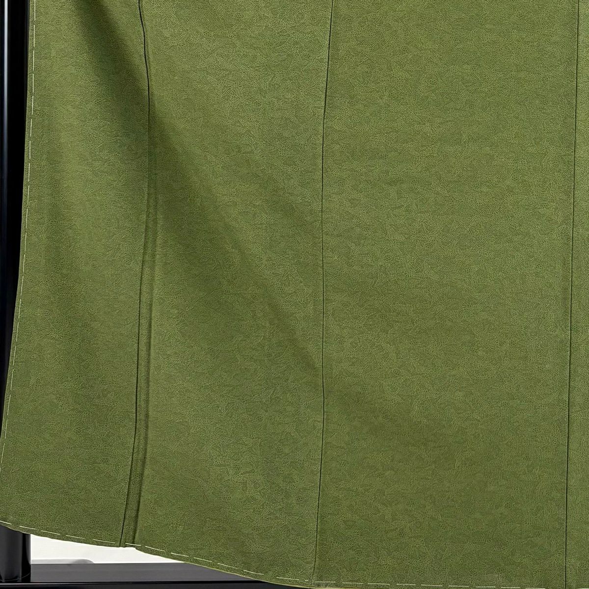【美品】 江戶小紋 身長159.5cm 袖長61cm S 雙層 落款あり 仙鶴 蓑龜 蓬色 純蠶絲 名品級