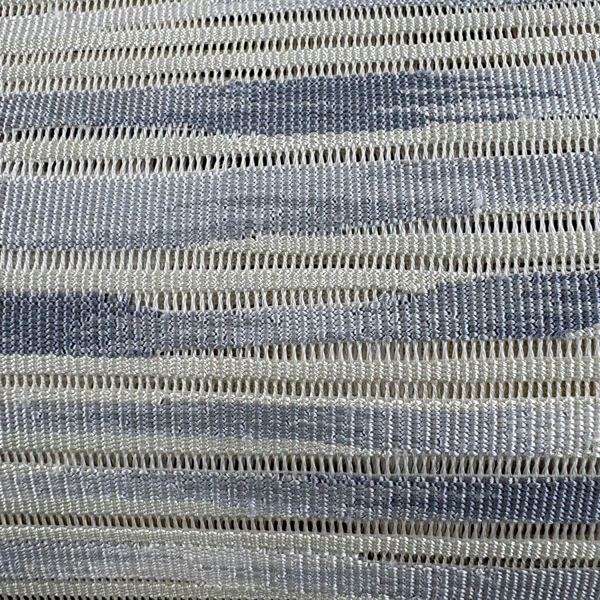 【美品】名古屋帶 名品級 夏帶 絽 八寸名古屋帶 松樹葉仕立 手織櫛織 幾何學圖案 米色 純蠶絲