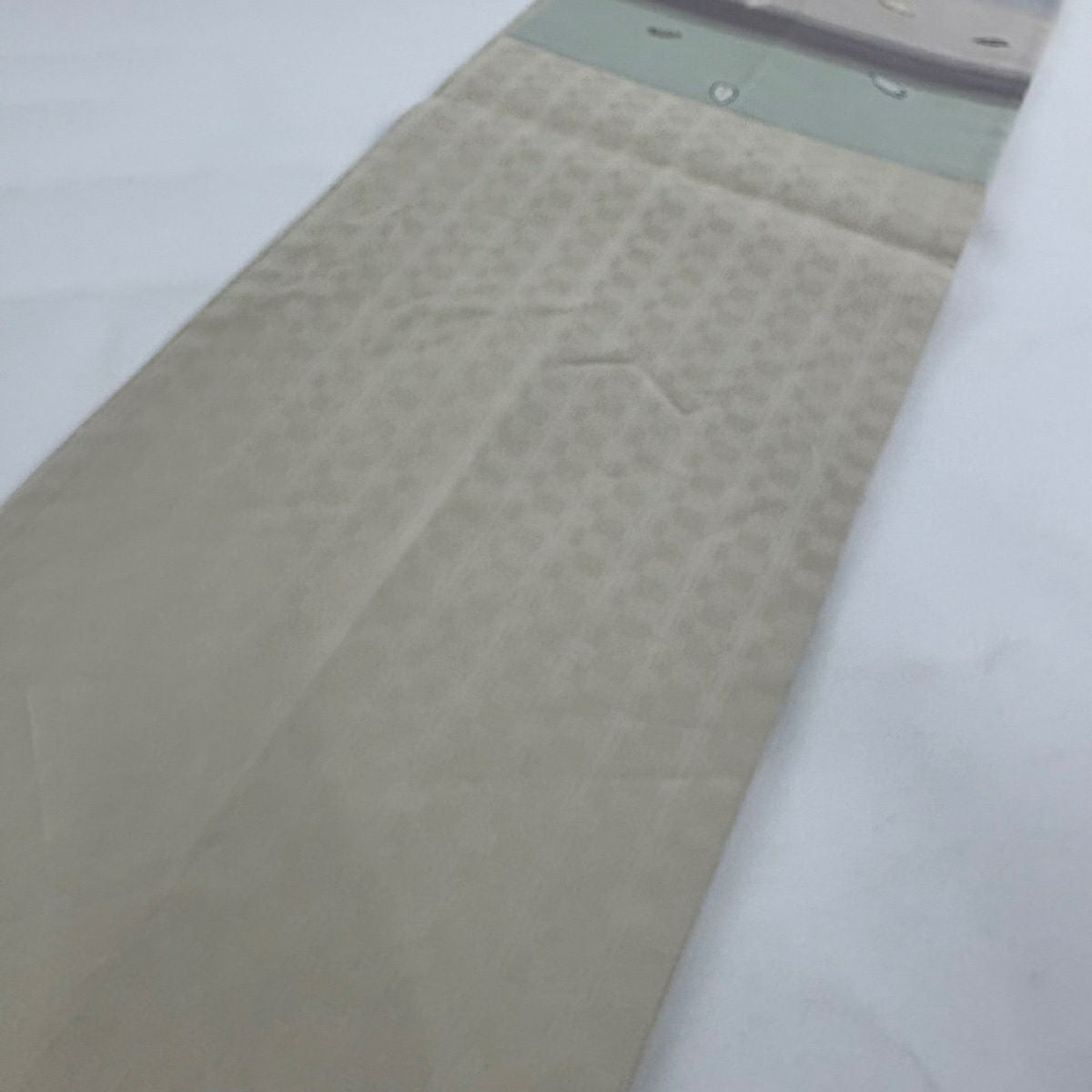 袋帶 名品級 櫻花紛飛 段紋 刺繡 金金箔 淺紫 六通 純蠶絲