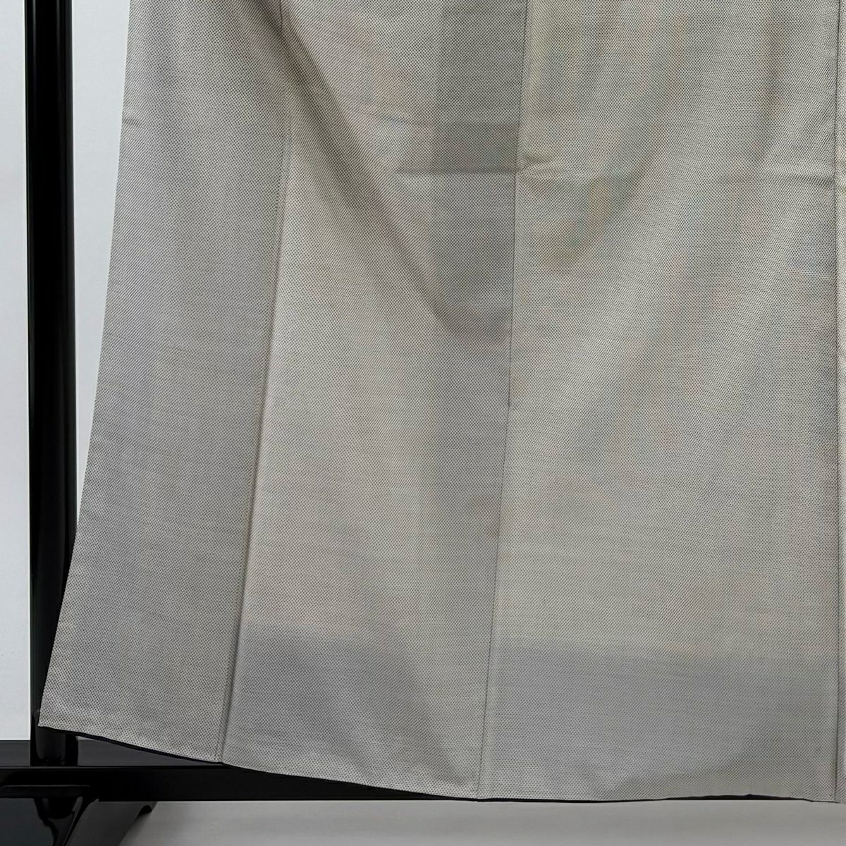 大島紬織 身長159cm 袖長63cm S 雙層 桑原啓之介 有證書 絣 灰色 純蠶絲 名品級