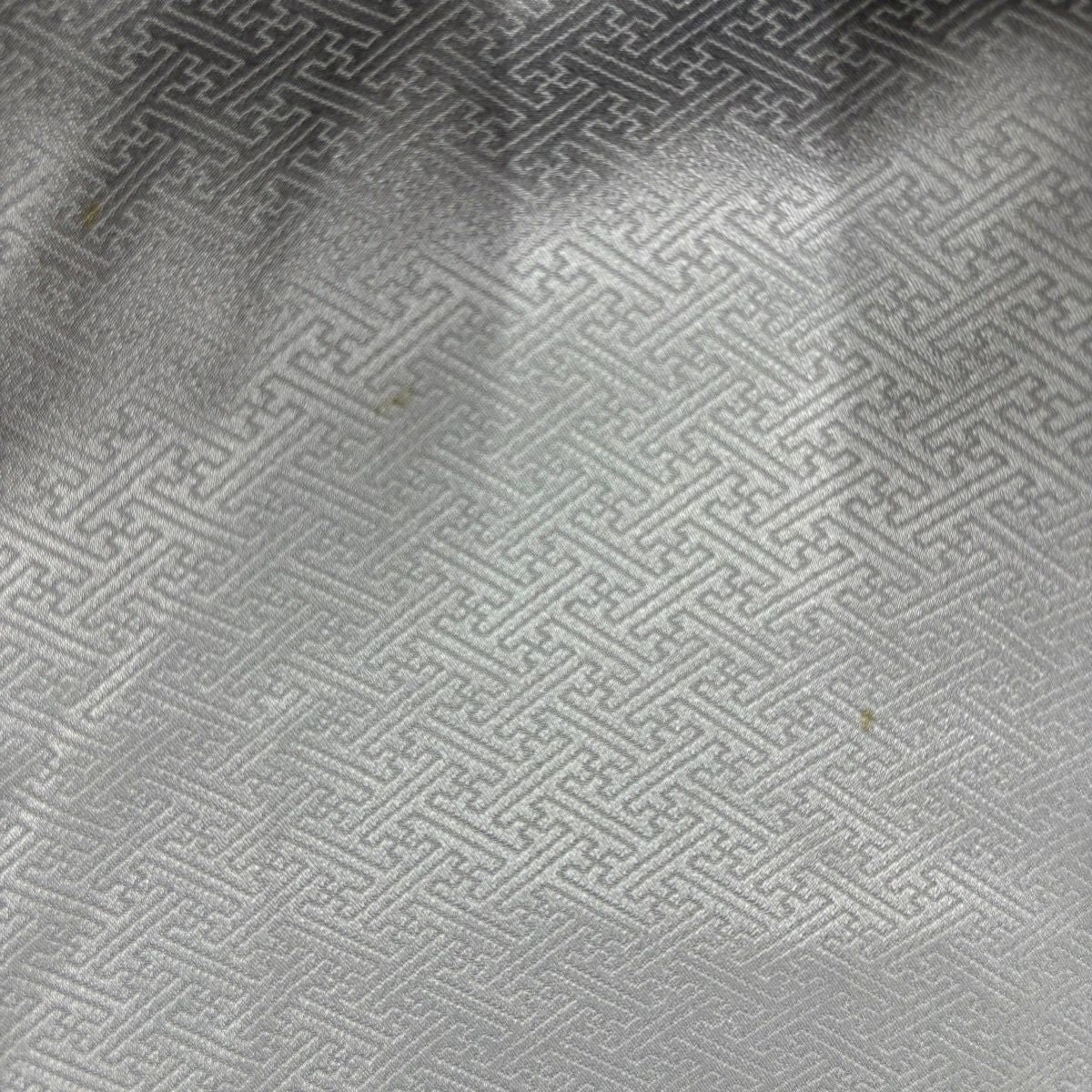 訪問服 身長151.5cm 袖長65.5cm M 雙層 秋草 梅花 金銀彩 染分 青灰 純蠶絲 秀品級