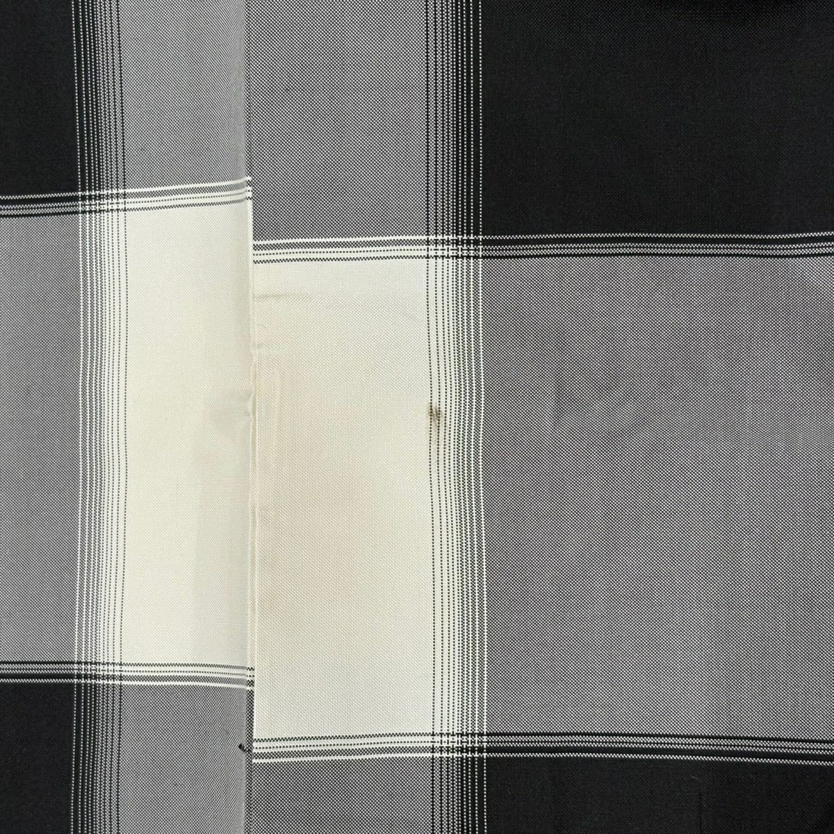 【美品】 大島紬織 身長158cm 袖長62cm S 雙層 證書齊全 格子 灰色 純蠶絲 優品級