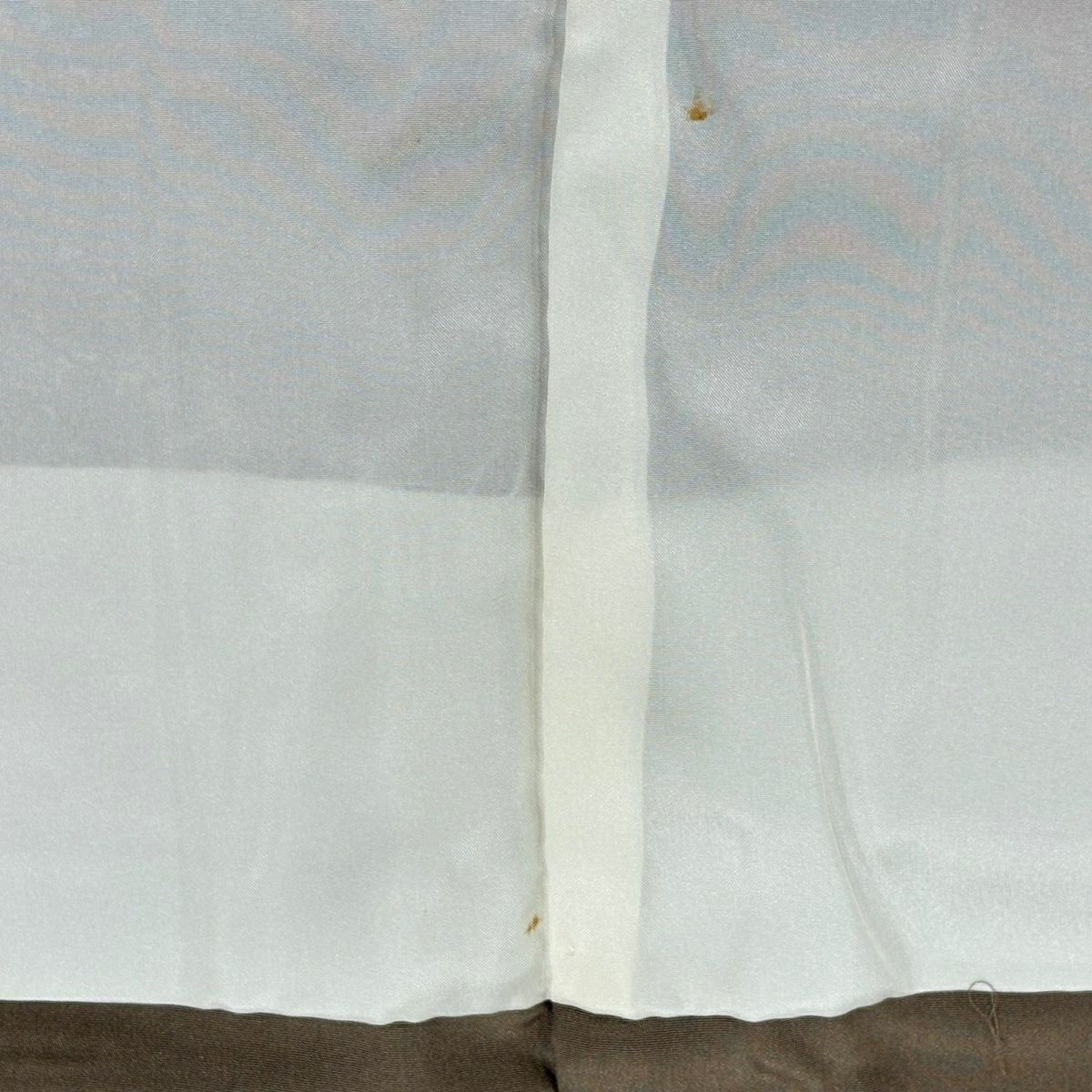 【美品】 付下 身長163.5cm 袖長63cm S 雙層 七寶紋 葉柄 金線 淺橙色 純蠶絲 優品級