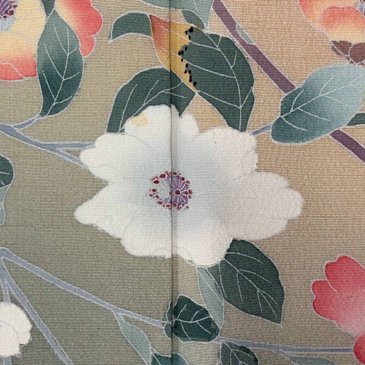 訪問服 身長159cm 袖長66cm M 雙層 落款有 枝花 染分 逐漸變色 粉紅 純蠶絲 優品級