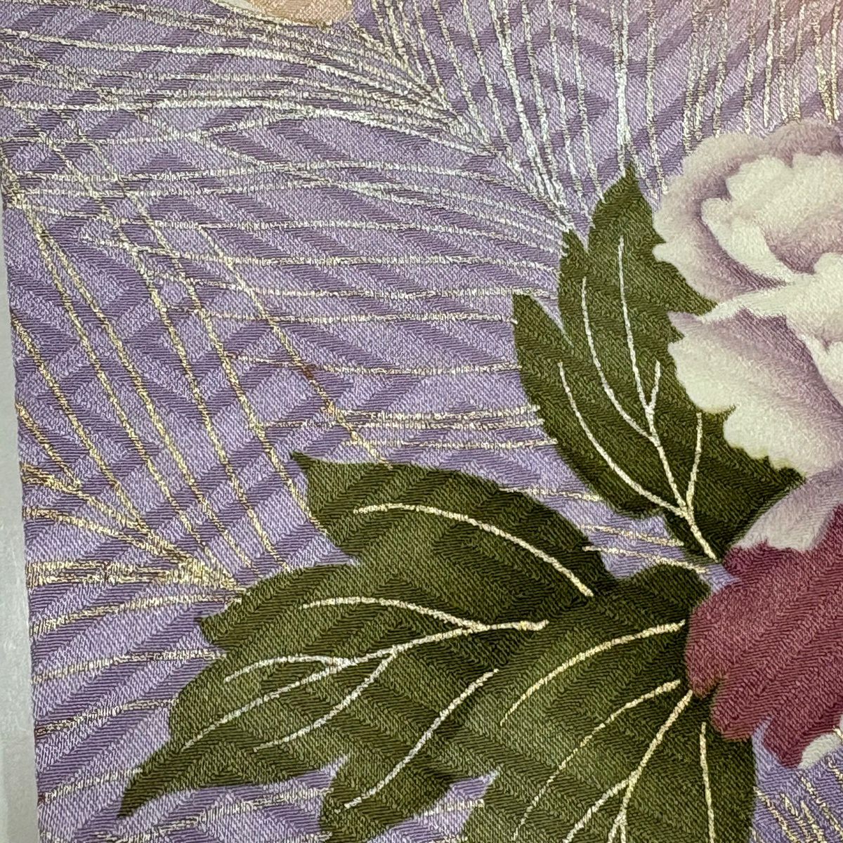 振袖禮服 身長163cm 袖長65.5cm M 雙層 孔雀 草花紋紋 金銀彩 金絲 粉紅 純蠶絲 秀品級