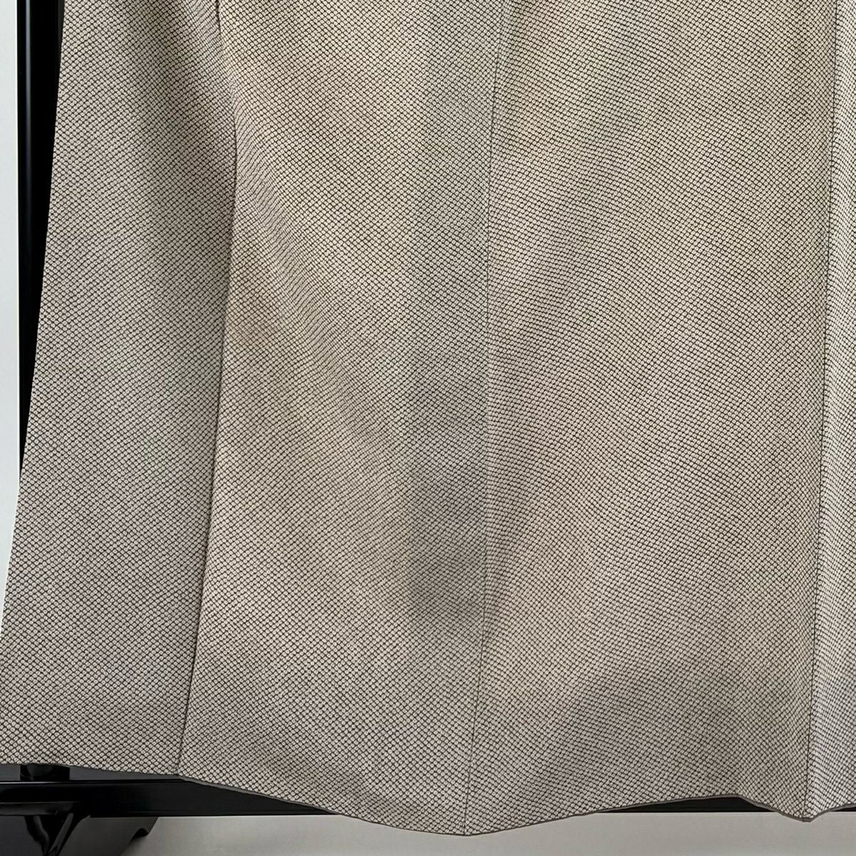 【美品】 小紋 身長160cm 袖長63.5cm S 雙層 疋田 絞緞 灰茶 純蠶絲 秀品級