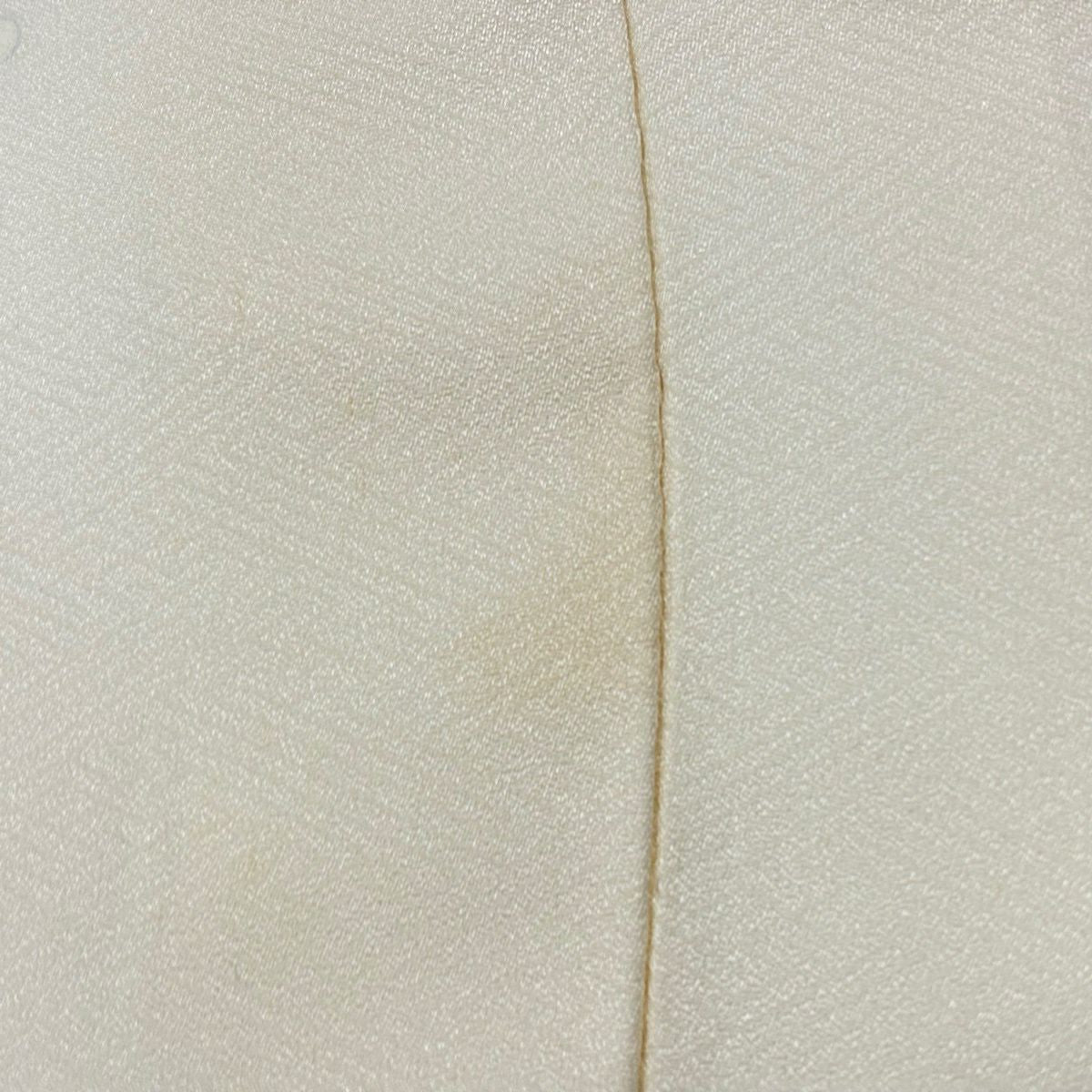 訪問服 身長165.5cm 袖長66.5cm M 雙層 菊花 枝梅花 染分 逐漸淡化 奶油色 純蠶絲 優品級