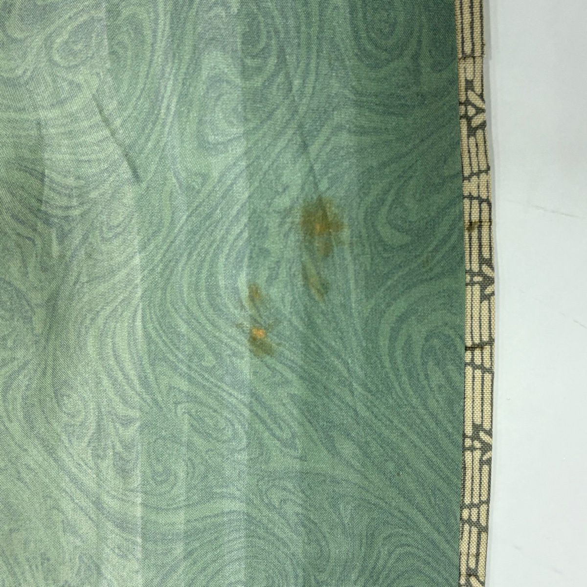 小紋 身長155.5cm 袖長62.5cm S 雙層 紬織織 草花紋紋 竹子條 紅 純蠶絲 秀品級