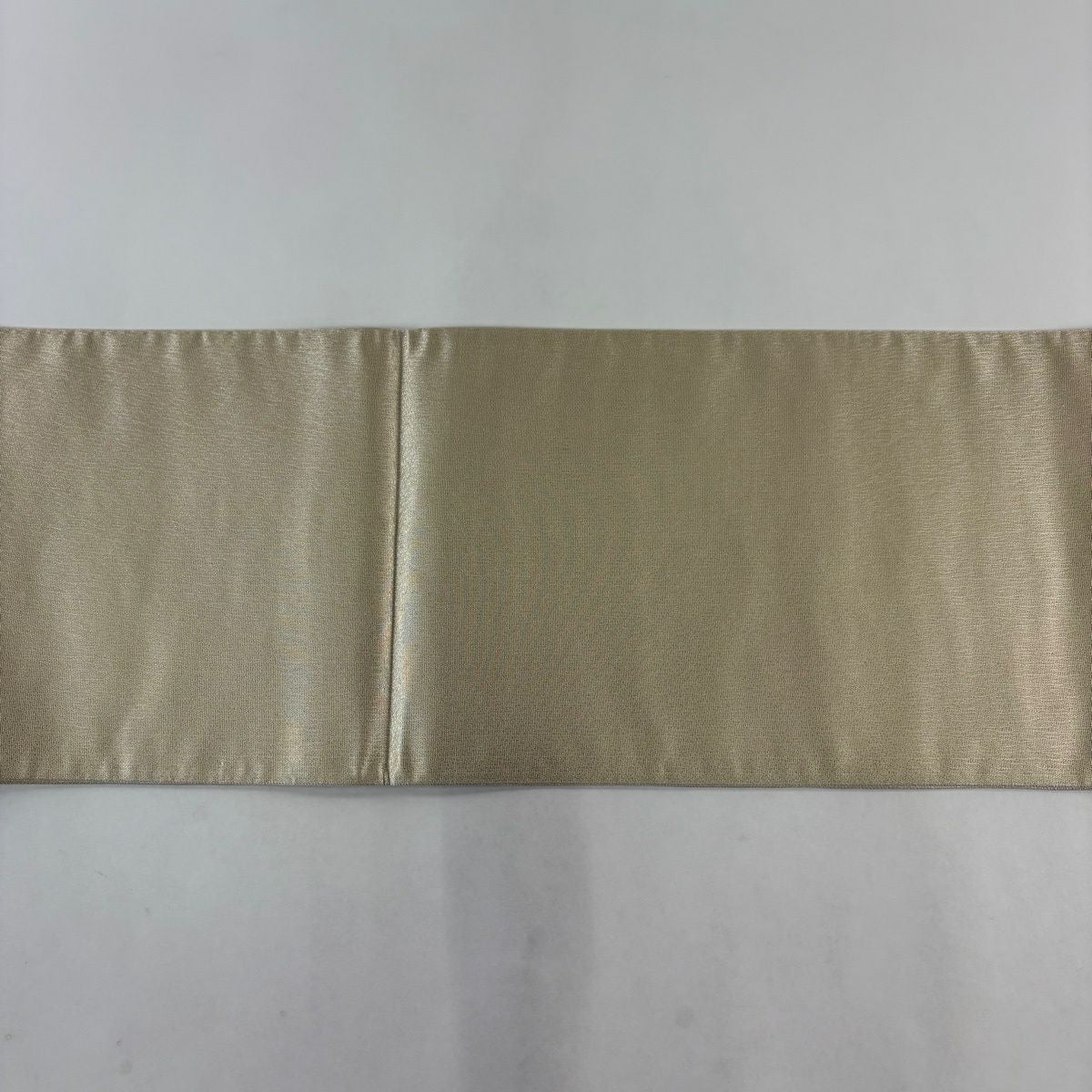 袋帶 秀品級 附落款 創作工房 傳統工藝師 意匠部門 古賀勝幸 流水 波頭 金金箔 米色 六通 純蠶絲