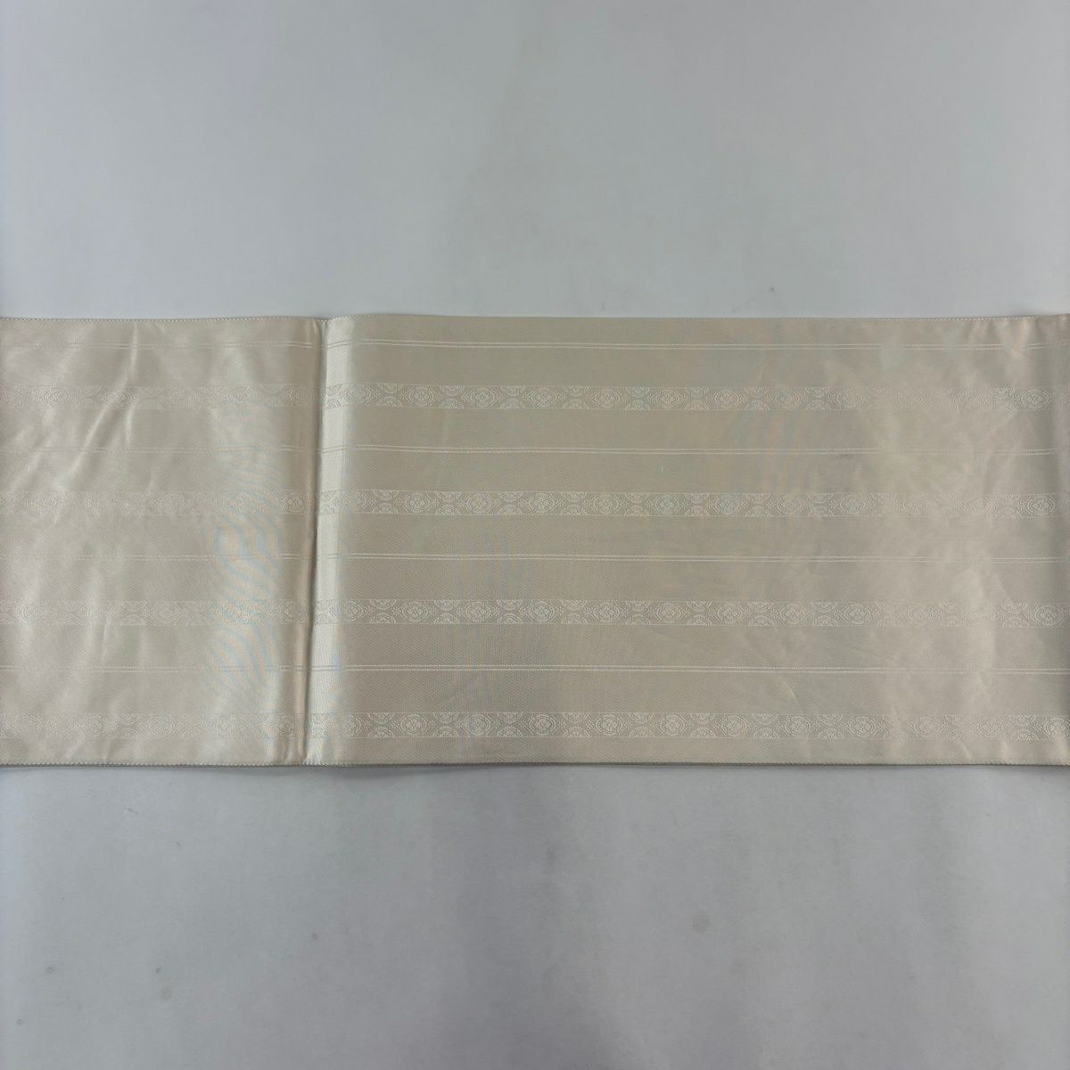 袋帶 秀品級 菊花花蒔繪幾帳紋 金絲 金金箔 金色 大鼓圖案 純蠶絲