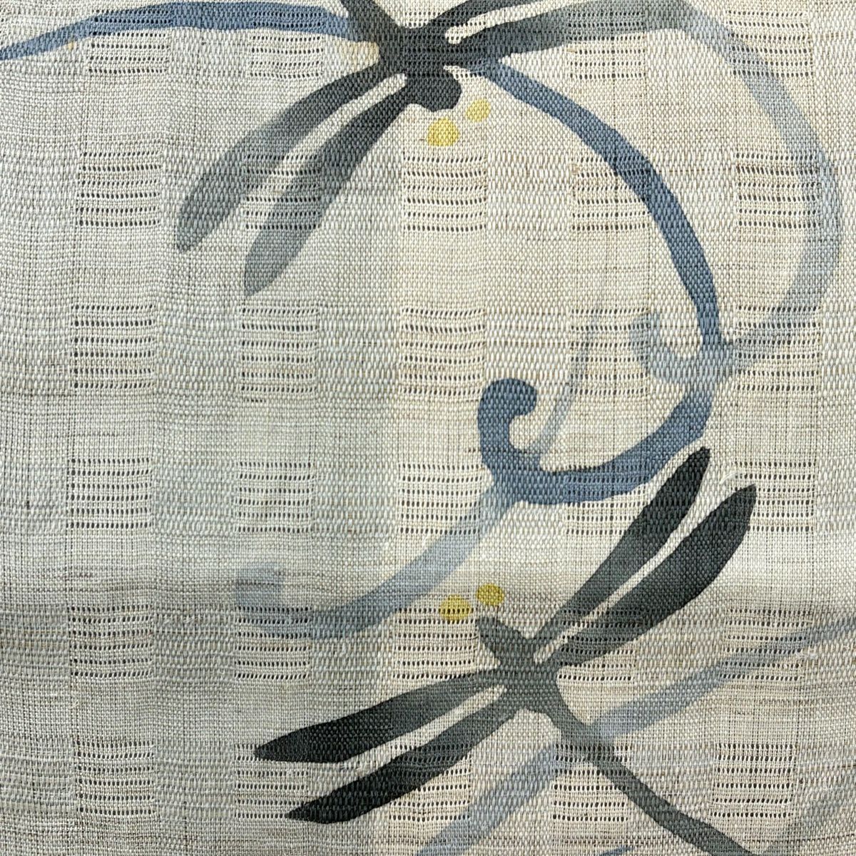 開口名古屋帶 優品級 蜻蜓 深藍色 純蠶絲