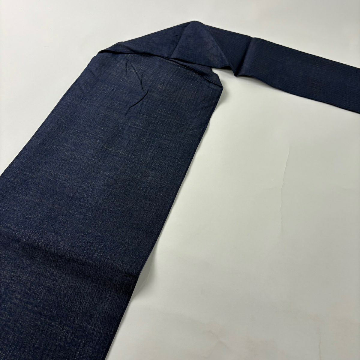 名古屋帶 優品級 渦卷 銀線 深藍 純蠶絲