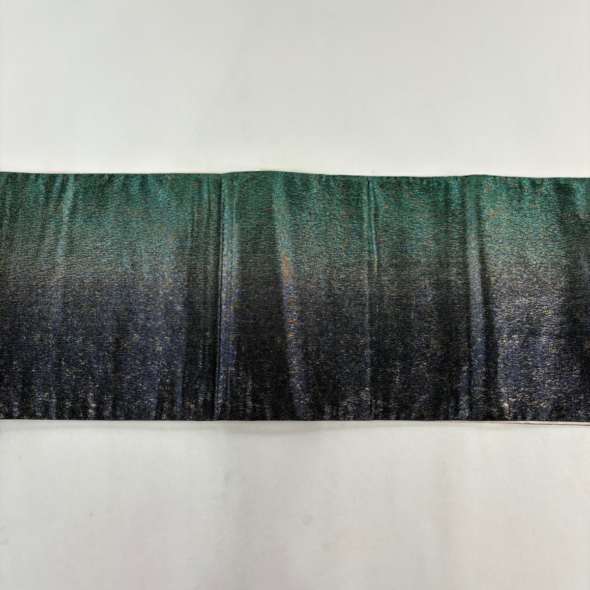 袋帶 秀品級 椿 流水 金金箔 金絲 深紫 六通 純蠶絲