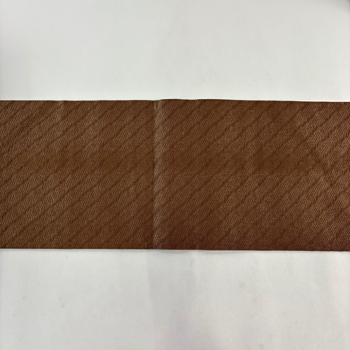 【美品】 名古屋帶 秀品級 鈴 松樹竹子梅花 刺繡 金線 茶 純蠶絲