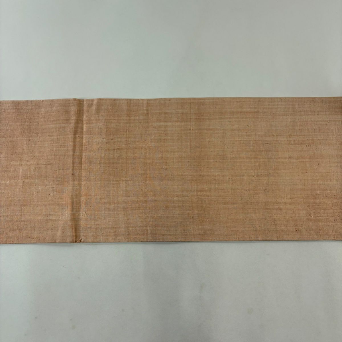 【美品】 名古屋帶 秀品級 紬織織 辻花染 絞染 粉米色 純蠶絲
