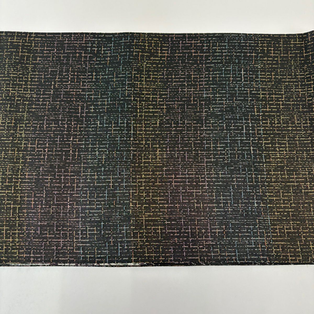 【美品】 袋帶 秀品級 櫻花 流水 黑 六通 純蠶絲