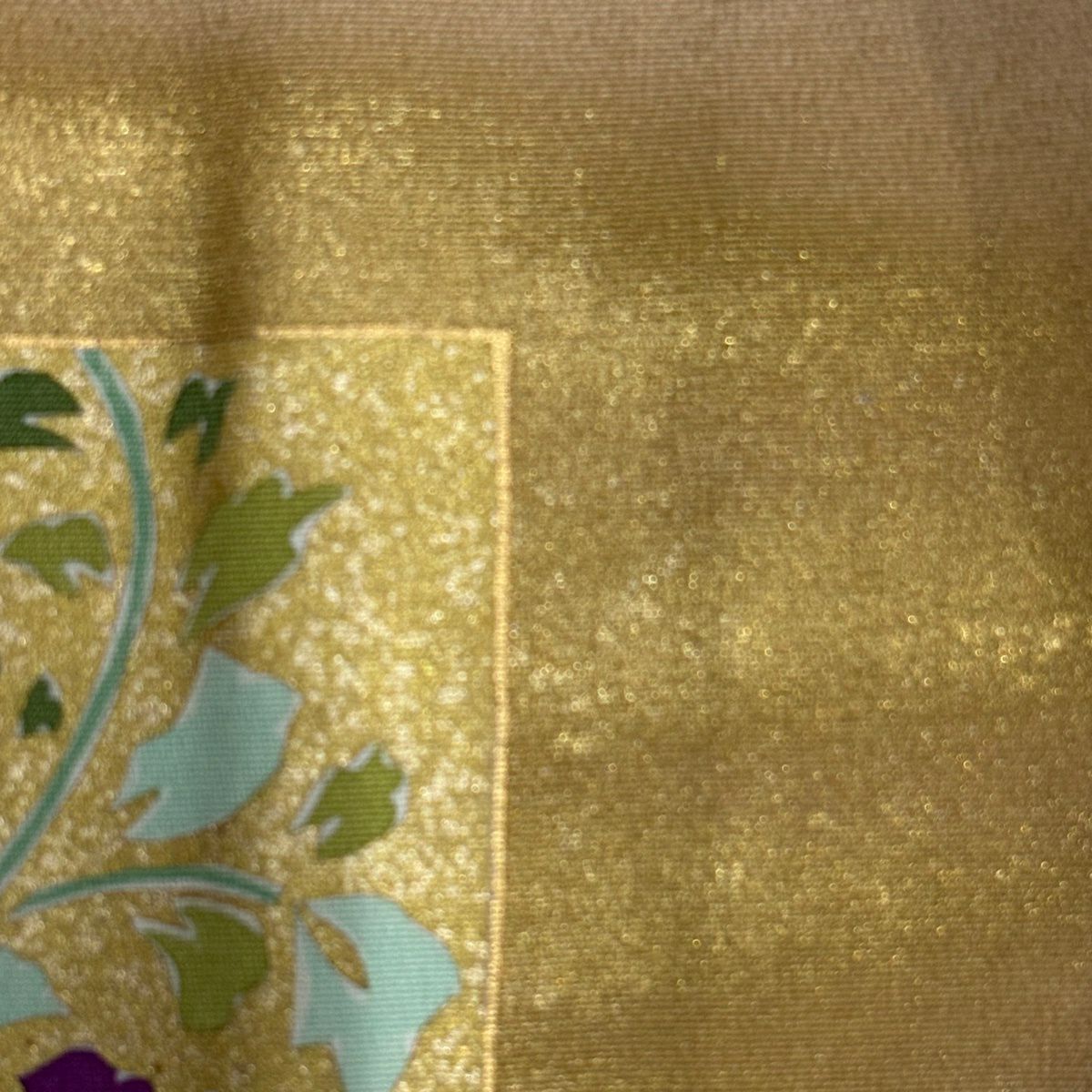 色留袖禮服 身長157.5cm 袖長63cm S 雙層 色紙 枝梅花 金銀彩 漸層 米色 純蠶絲 優品級 三つ紋
