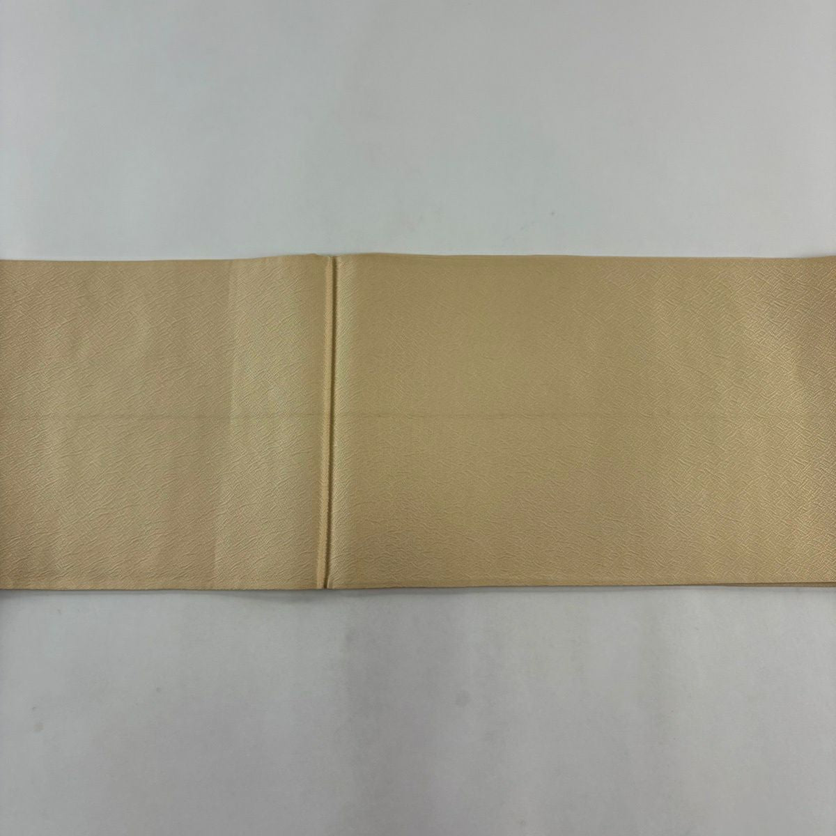 袋帶 秀品級 裂型花瓶紋 金絲 米色 六通 純蠶絲