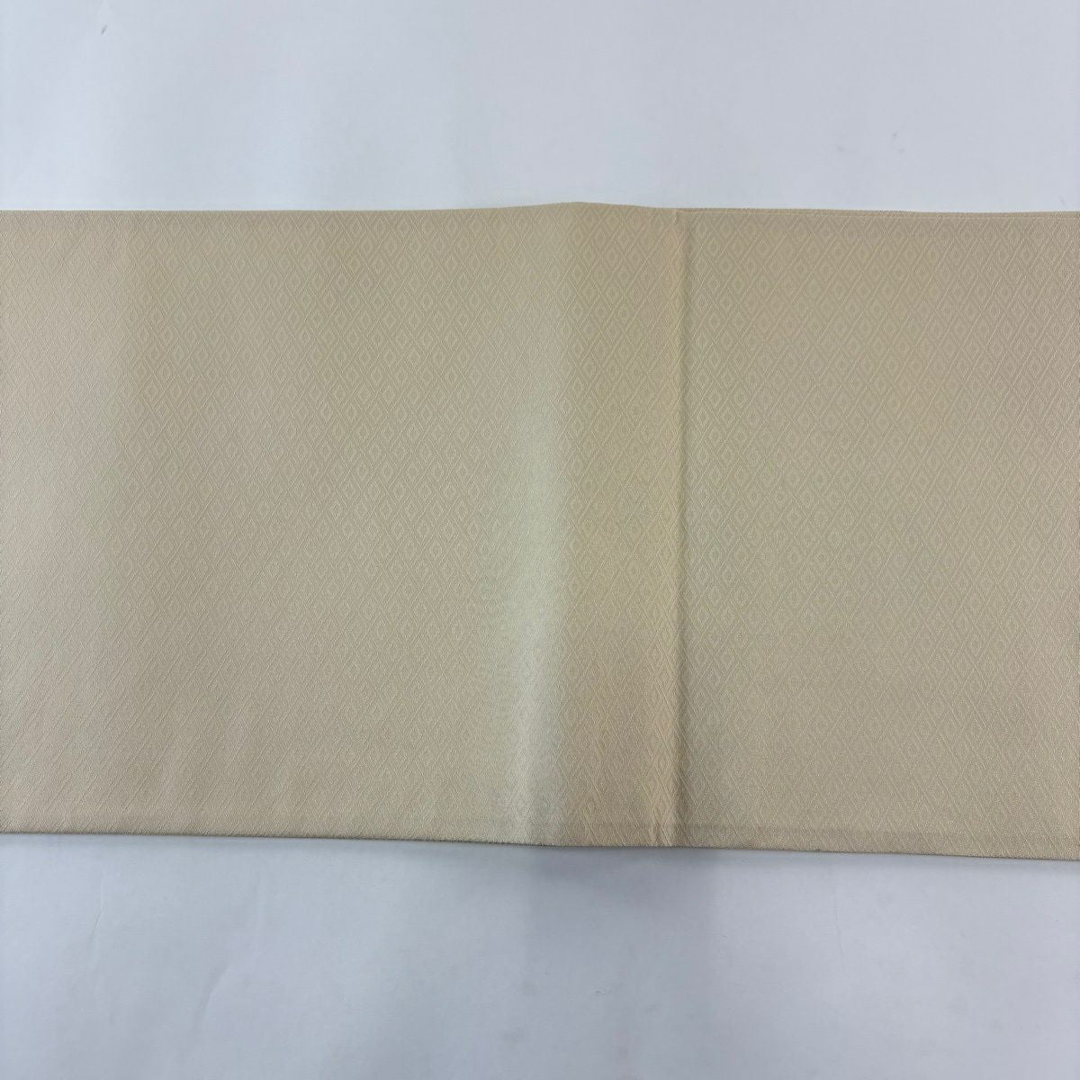 【美品】 袋帶 名品級 吉祥開運花 流水 金銀彩 金金箔 米色 六通 純蠶絲
