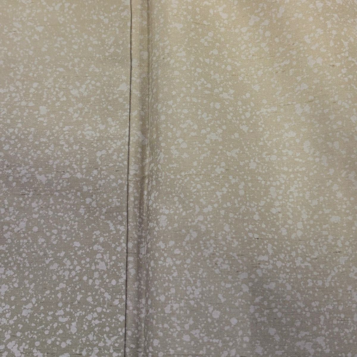 【美品】 付下 身長155cm 袖長63cm S 雙層 紬織織 裾暈染 幾何學 薄綠 純蠶絲 名品級