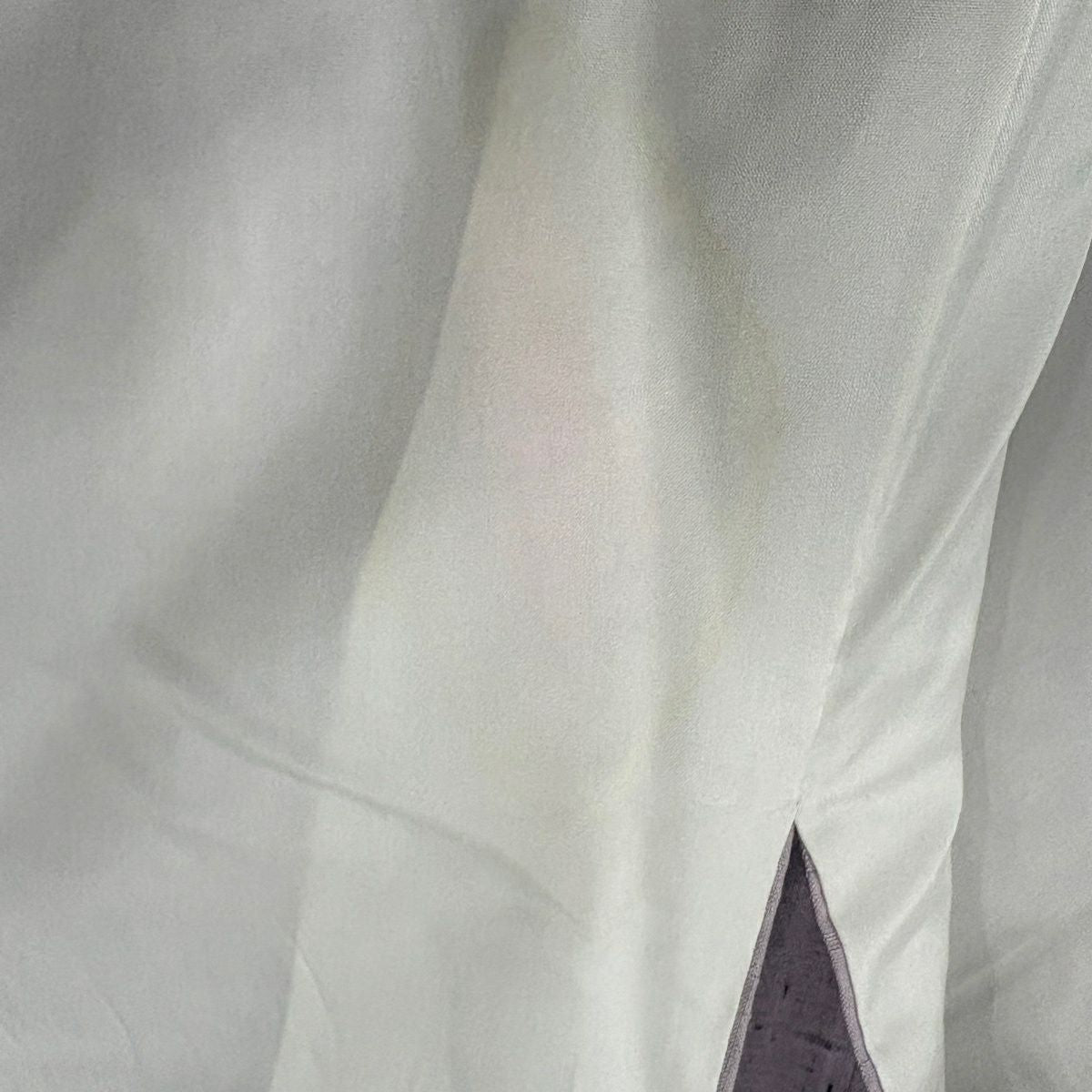訪問服 身長160.5cm 袖長63cm S 雙層 紬織織 草花紋紋 霞 薄紫 純蠶絲 名品級 一つ紋