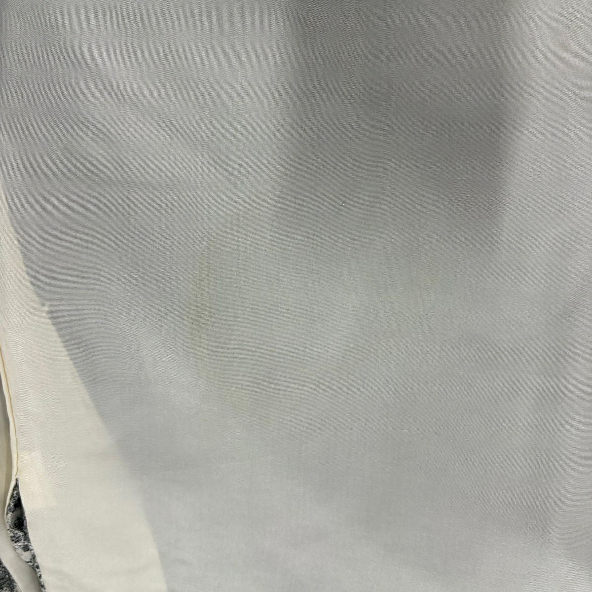小紋 身長168cm 袖長68.5cm L 雙層 紋意匠 草花紋紋 有職文樣 灰色 純蠶絲 名品級